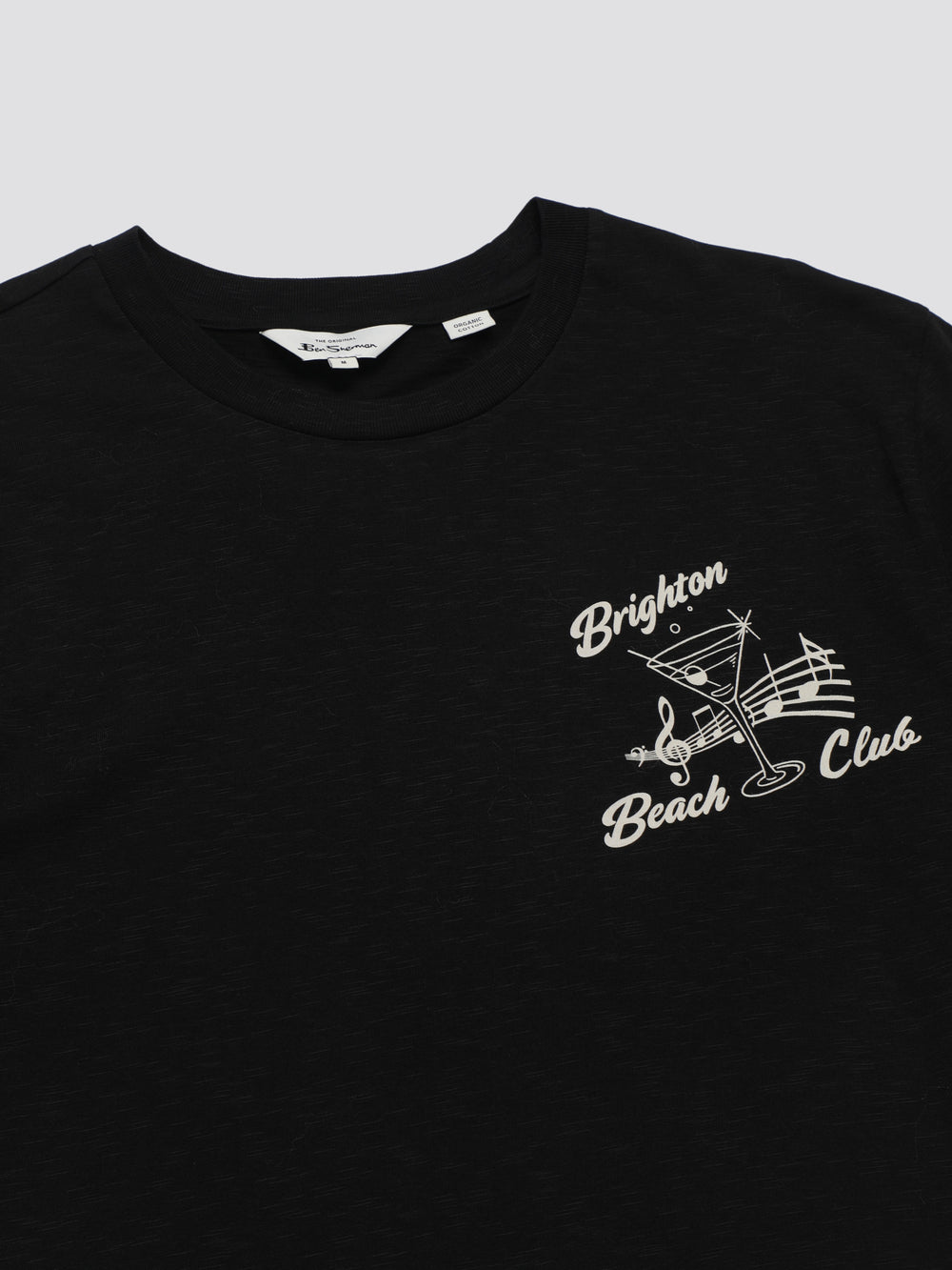 Ben Sherman Signature Brighton Beach Club T-Shirt Schwarz | 90674WKUD