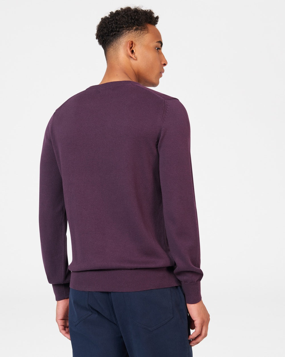 Ben Sherman Signature Crewneck Strickwaren Lila | 28769VRFT