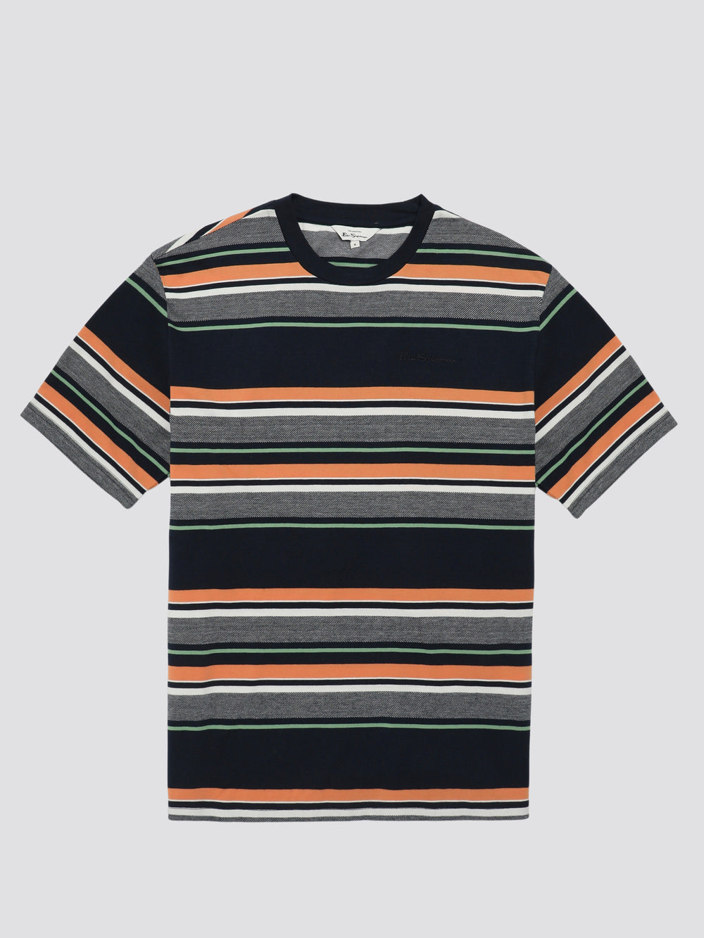 Ben Sherman Signature Engineered Stripe T-Shirt Navy | 14290HJBY