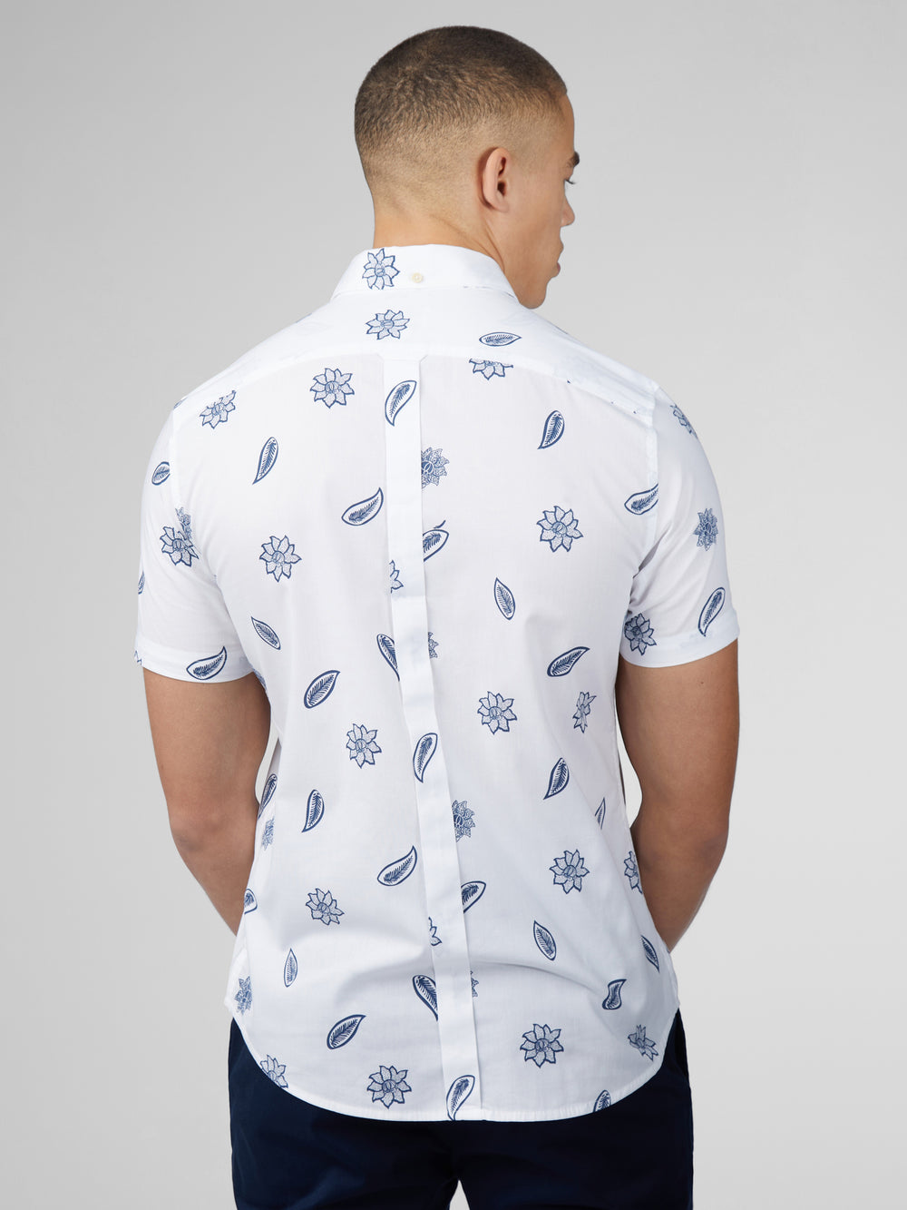 Ben Sherman Signature Floral Hemd Weiß | 15960WFAB