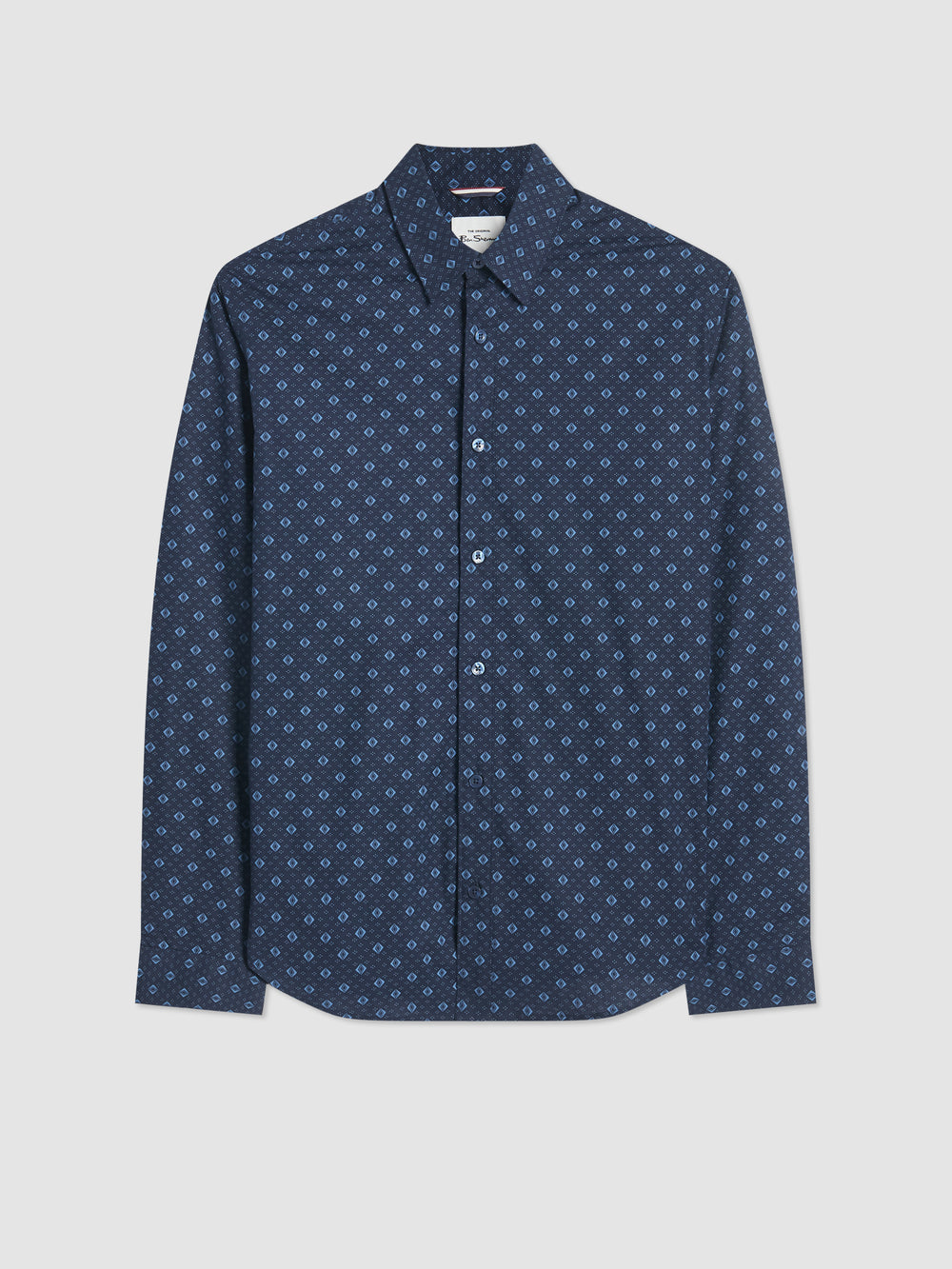 Ben Sherman Signature Geo Hemd Blau | 74160LJUB