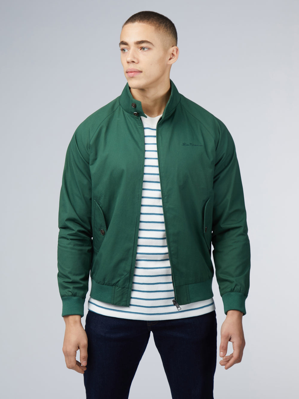 Ben Sherman Signature Harrington Jacken Grün | 59106SWRH