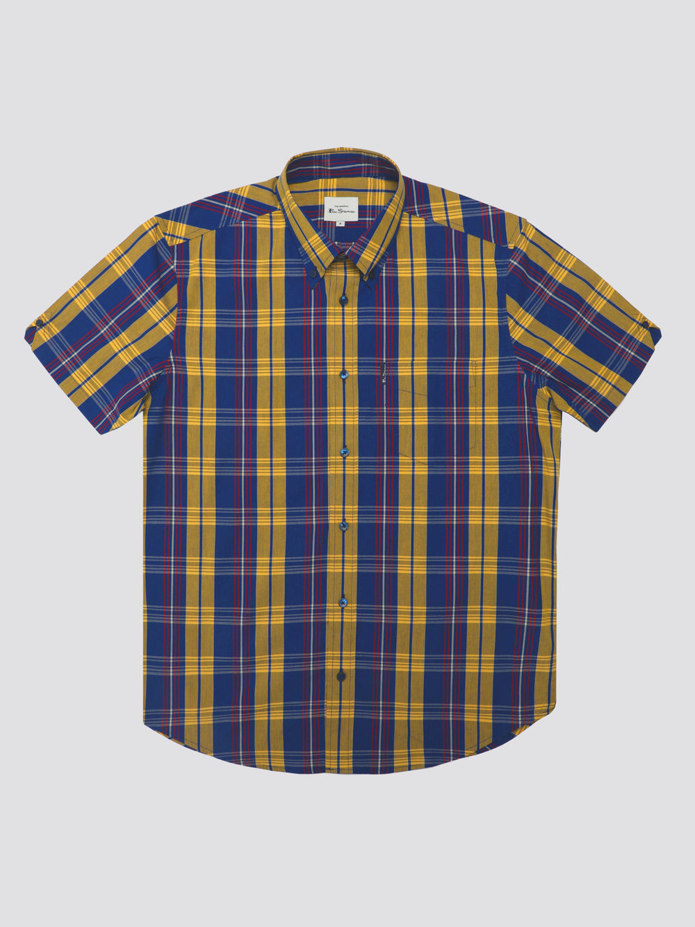 Ben Sherman Signature Irregular Check Hemd Blau | 50349CRZW