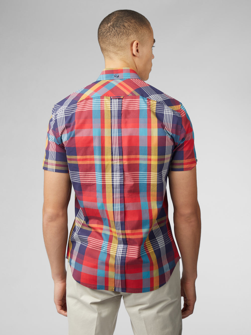 Ben Sherman Signature Large Madras Check Hemd Rot | 50926BACJ