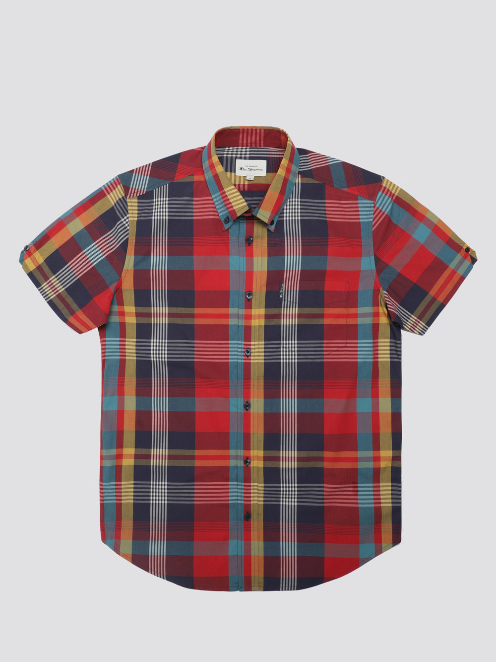 Ben Sherman Signature Large Madras Check Hemd Rot | 50926BACJ