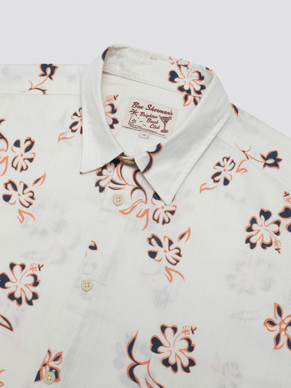 Ben Sherman Signature Linear Floral Hemd Weiß | 87019NCZU