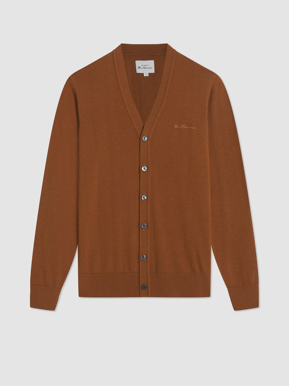 Ben Sherman Signature Merino Cardigan Strickwaren Braun | 40315UKHO