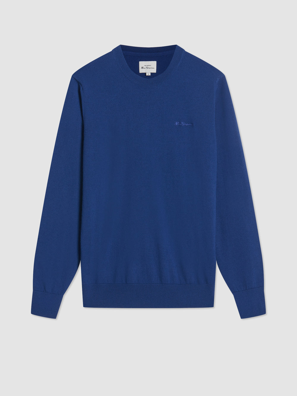 Ben Sherman Signature Merino Crewneck Strickwaren Blau | 82541TEVM