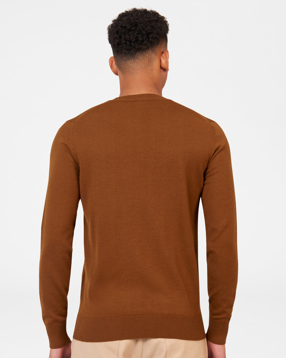 Ben Sherman Signature Merino Crewneck Strickwaren Braun | 87503NODI