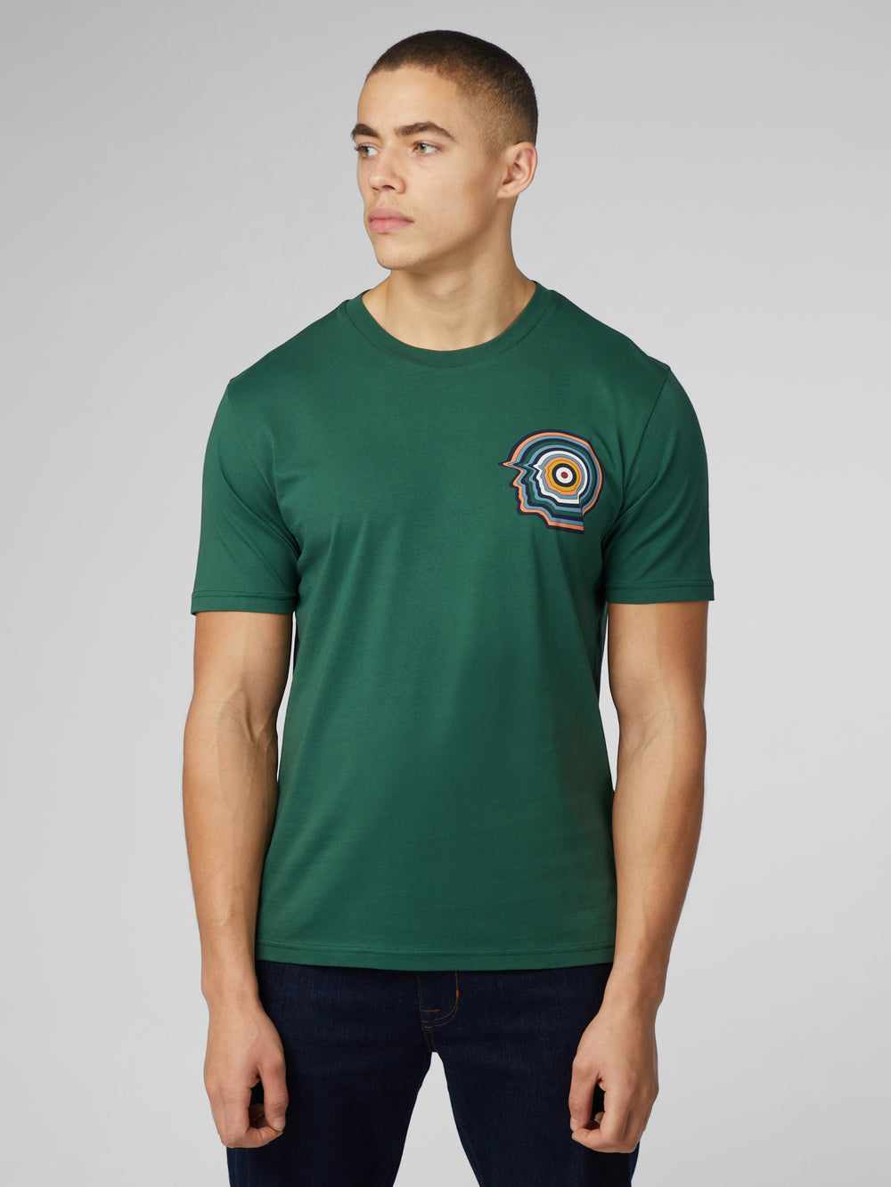 Ben Sherman Signature Mod Head T-Shirt Grün | 63057UFAW