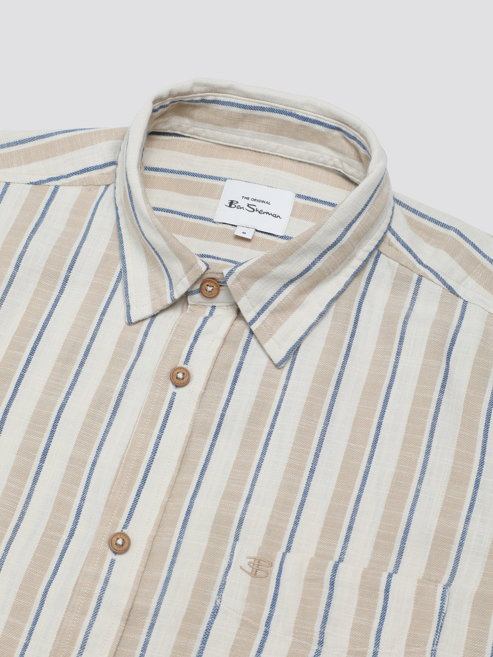 Ben Sherman Signature Mod Stripe Hemd Weiß | 07843GZTE