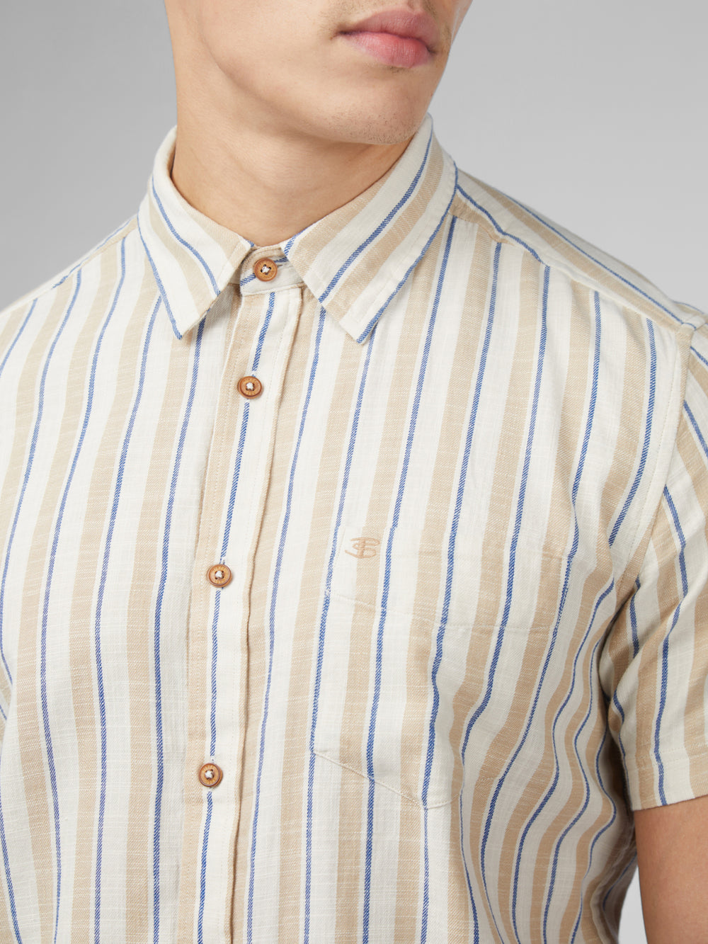 Ben Sherman Signature Mod Stripe Hemd Weiß | 07843GZTE