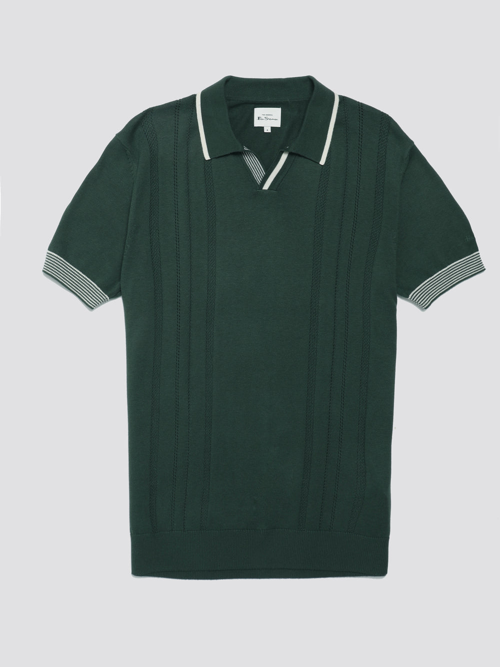 Ben Sherman Signature Open Neck Polo Strickwaren Grün | 94765BRNT