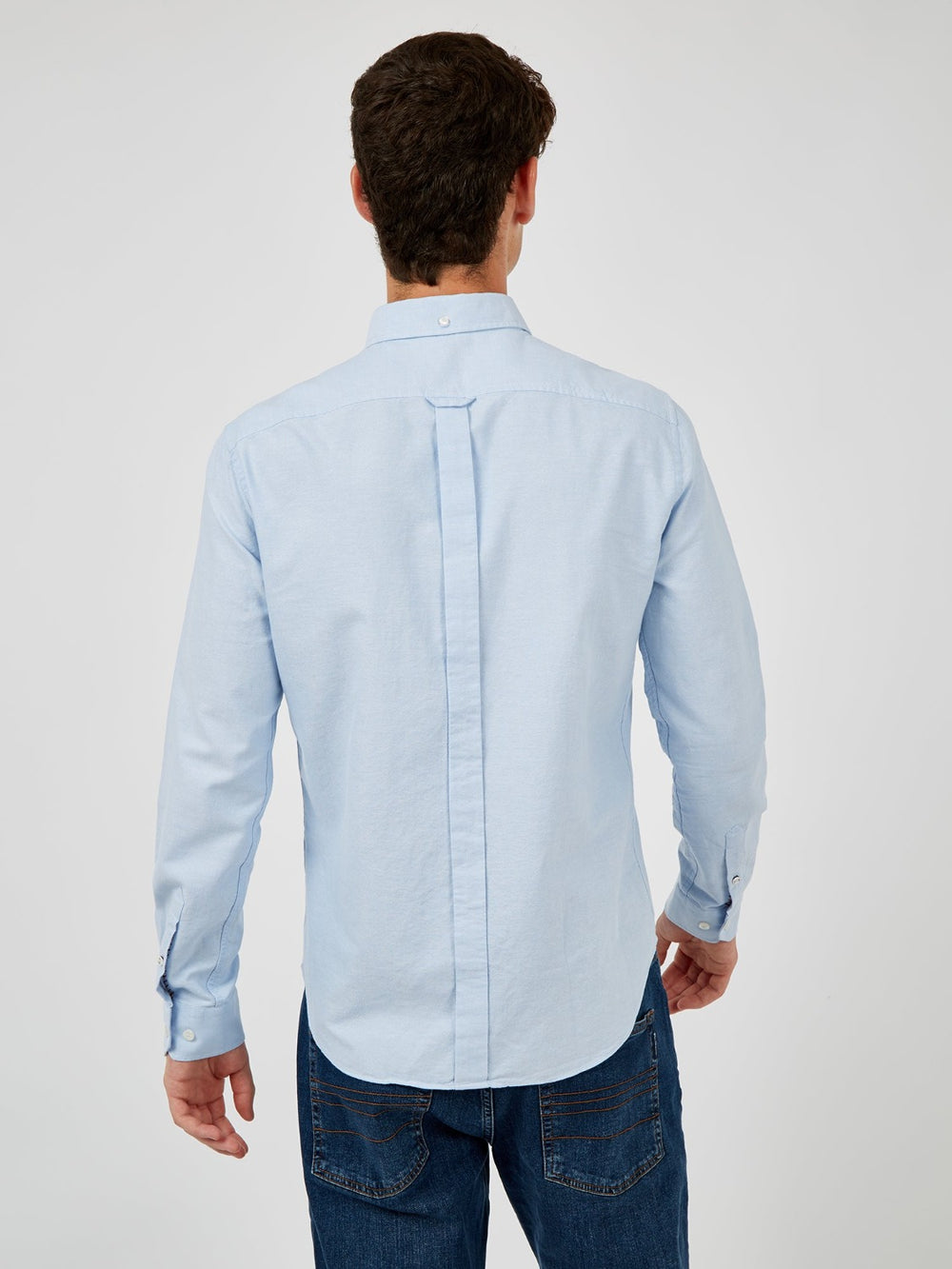 Ben Sherman Signature Organic Long-Sleeve Oxford Hemd Blau | 26478HBWS