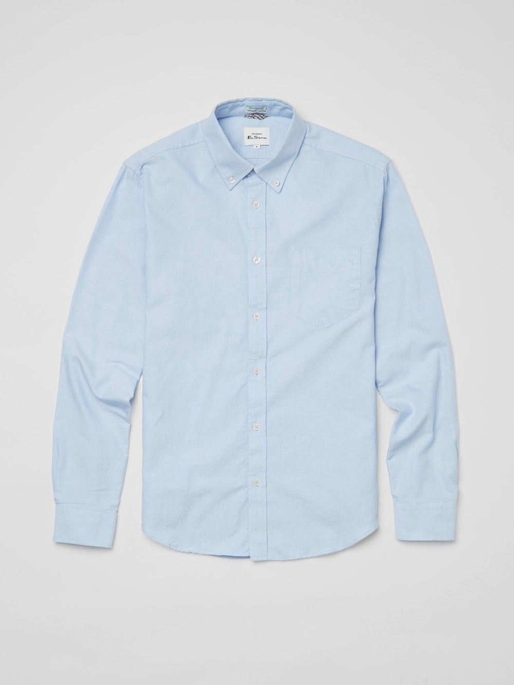 Ben Sherman Signature Organic Long-Sleeve Oxford Hemd Blau | 26478HBWS