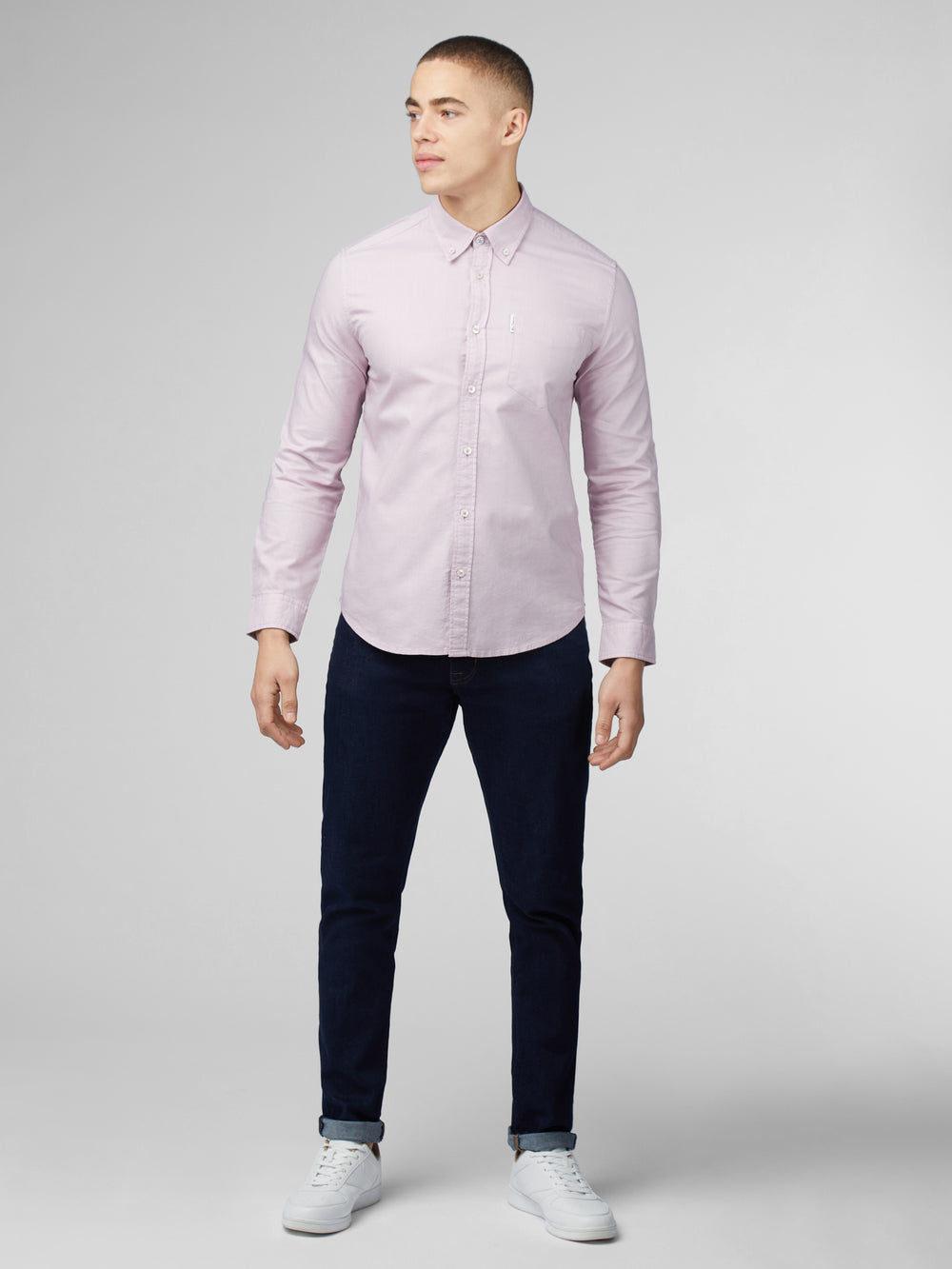 Ben Sherman Signature Oxford Long Sleeve Hemd Lila | 20847EZXK