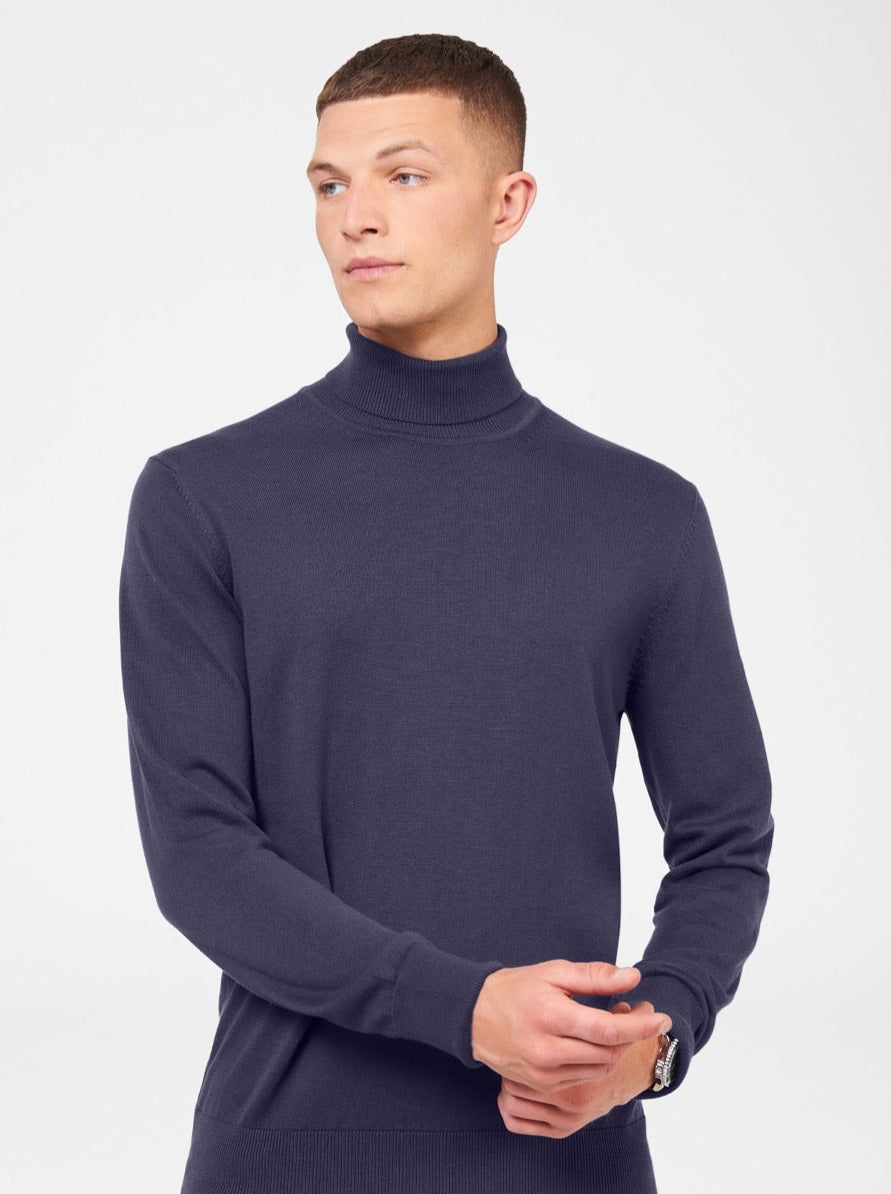 Ben Sherman Signature Roll Neck Strickwaren Lila | 97540OHDR