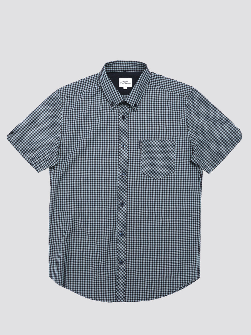 Ben Sherman Signature Short Sleeve Gingham Hemd Blau | 60349ZDUT