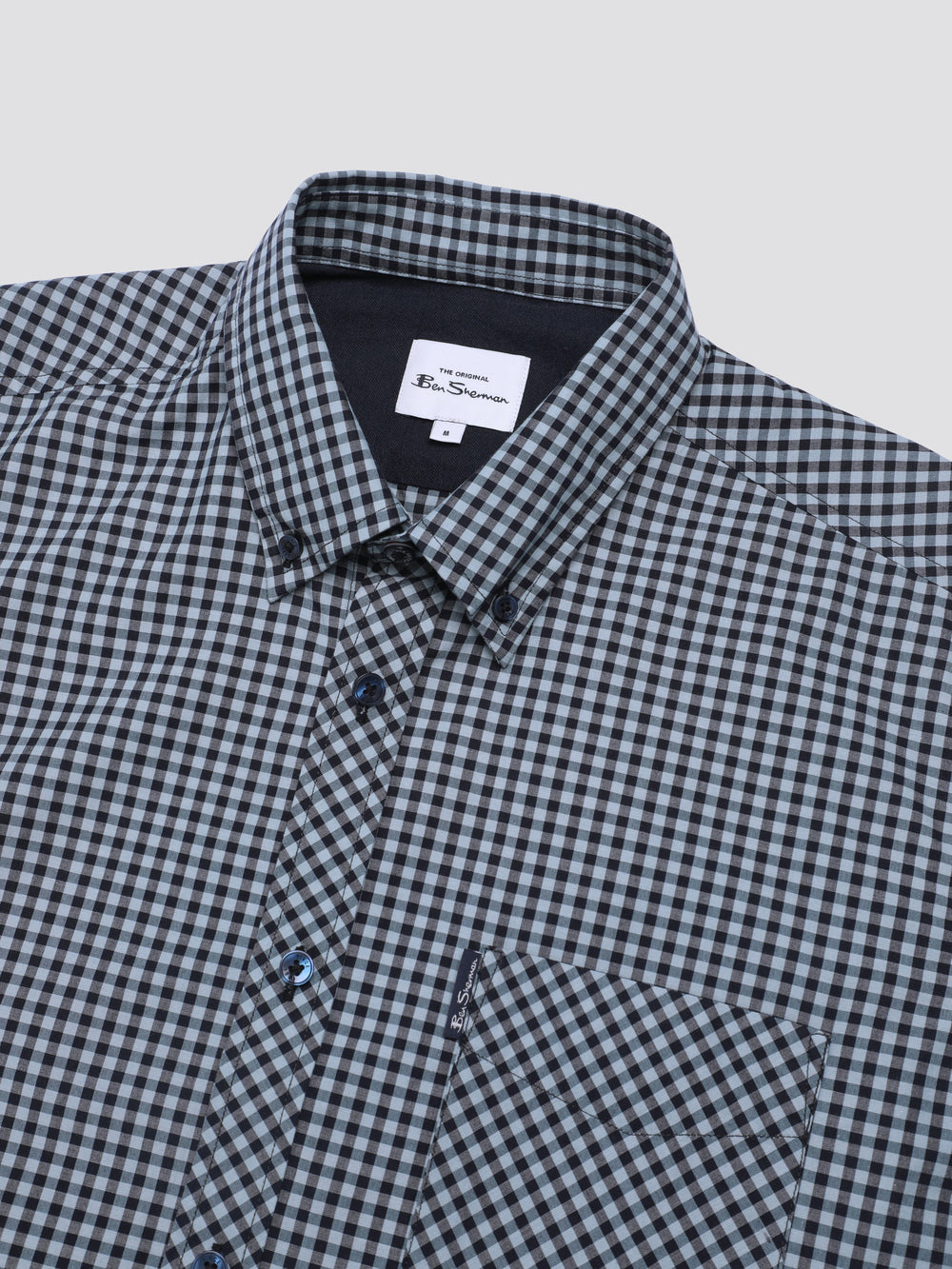 Ben Sherman Signature Short Sleeve Gingham Hemd Blau | 60349ZDUT