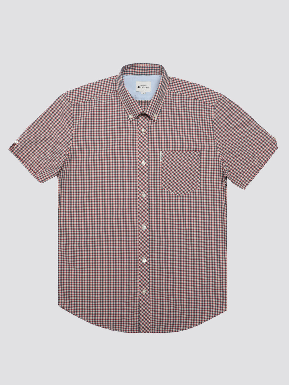 Ben Sherman Signature Short Sleeve Gingham Hemd Rot Weiß | 27403XGAN