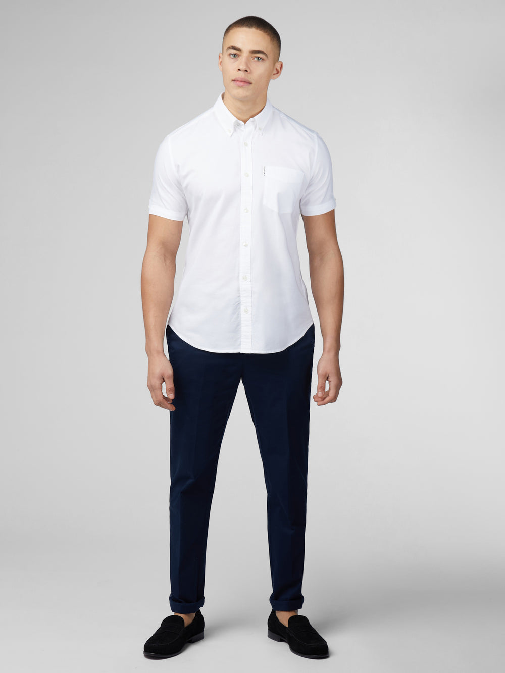 Ben Sherman Signature Short Sleeve Oxford Hemd Weiß | 61943BRZO