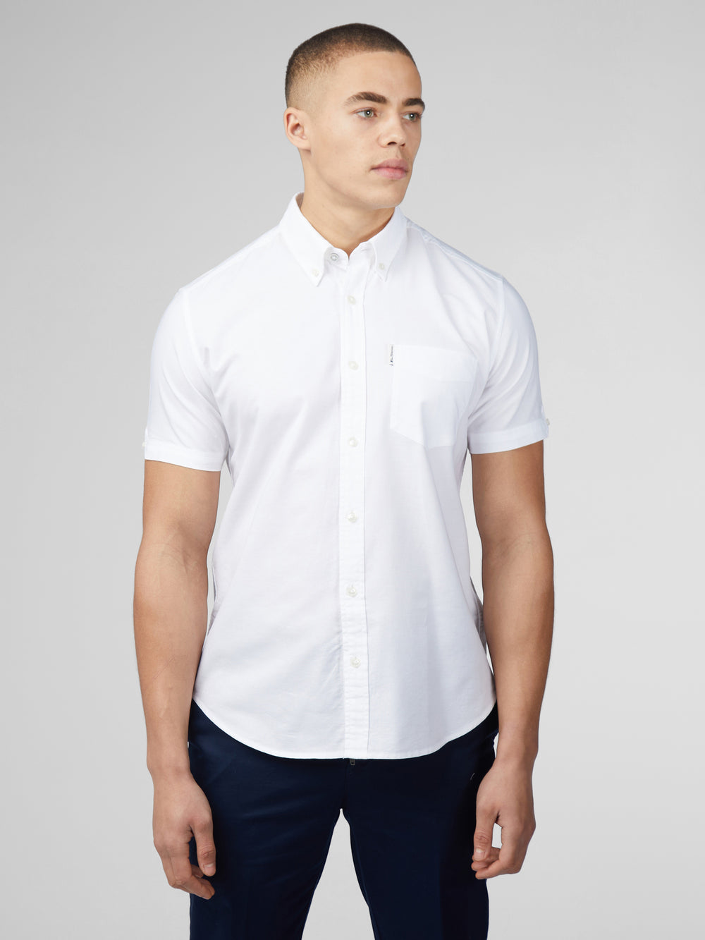 Ben Sherman Signature Short Sleeve Oxford Hemd Weiß | 61943BRZO