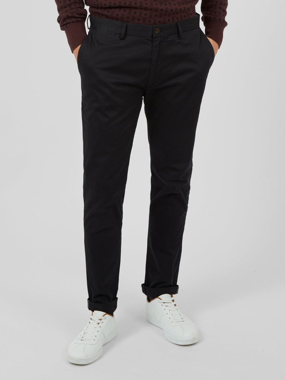 Ben Sherman Signature Skinny Stretch Chino Hose Schwarz | 35916UVZQ