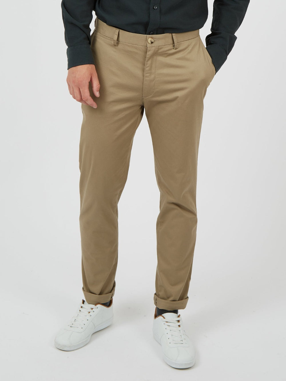 Ben Sherman Signature Skinny Stretch Chino Hose Grau | 81039DVCE