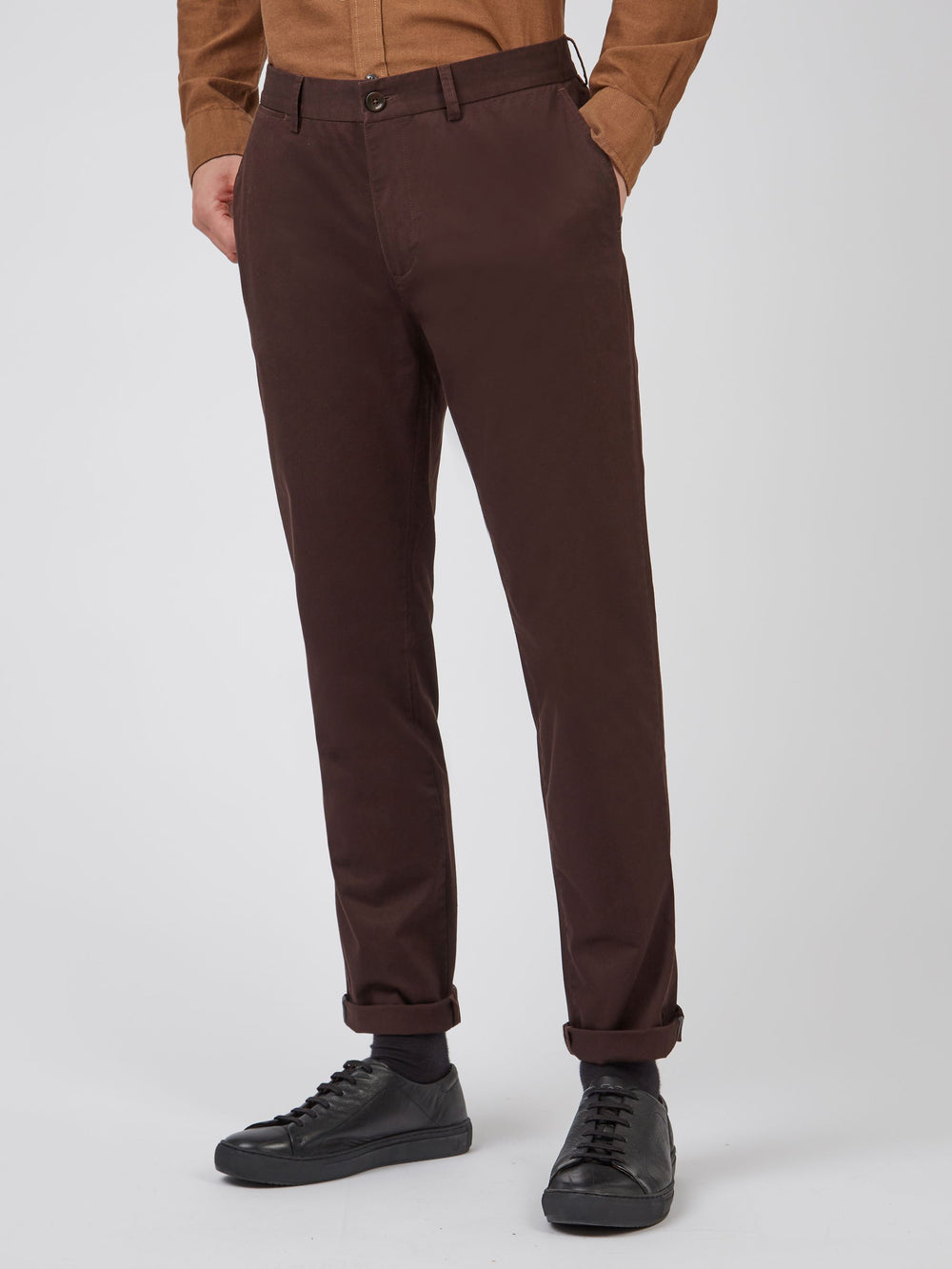 Ben Sherman Signature Slim Stretch Chino Hose Rot | 07236VEQM