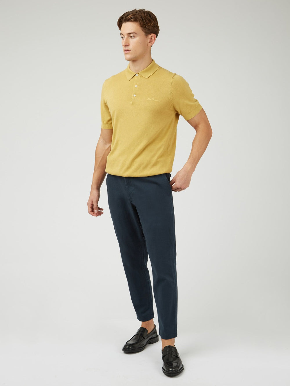 Ben Sherman Signature Slim Taper Linen Hose Grün | 83125OXUA