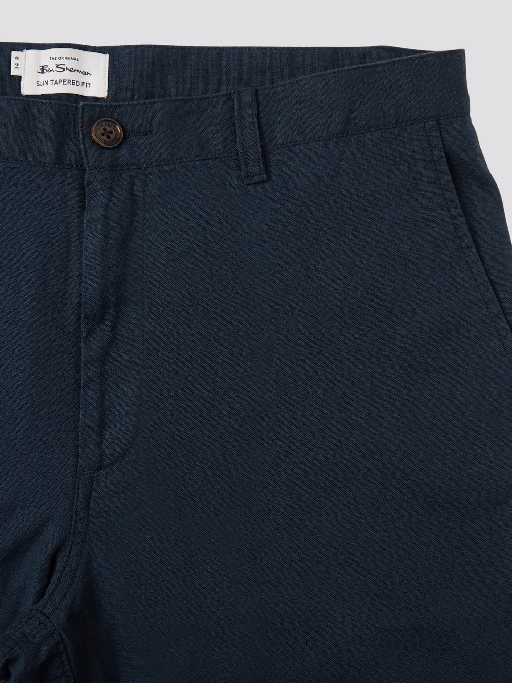 Ben Sherman Signature Slim Taper Linen Hose Grün | 83125OXUA