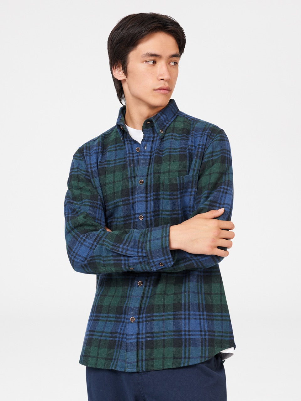 Ben Sherman Signature Tartan Check Hemd Grün | 47915DAVC