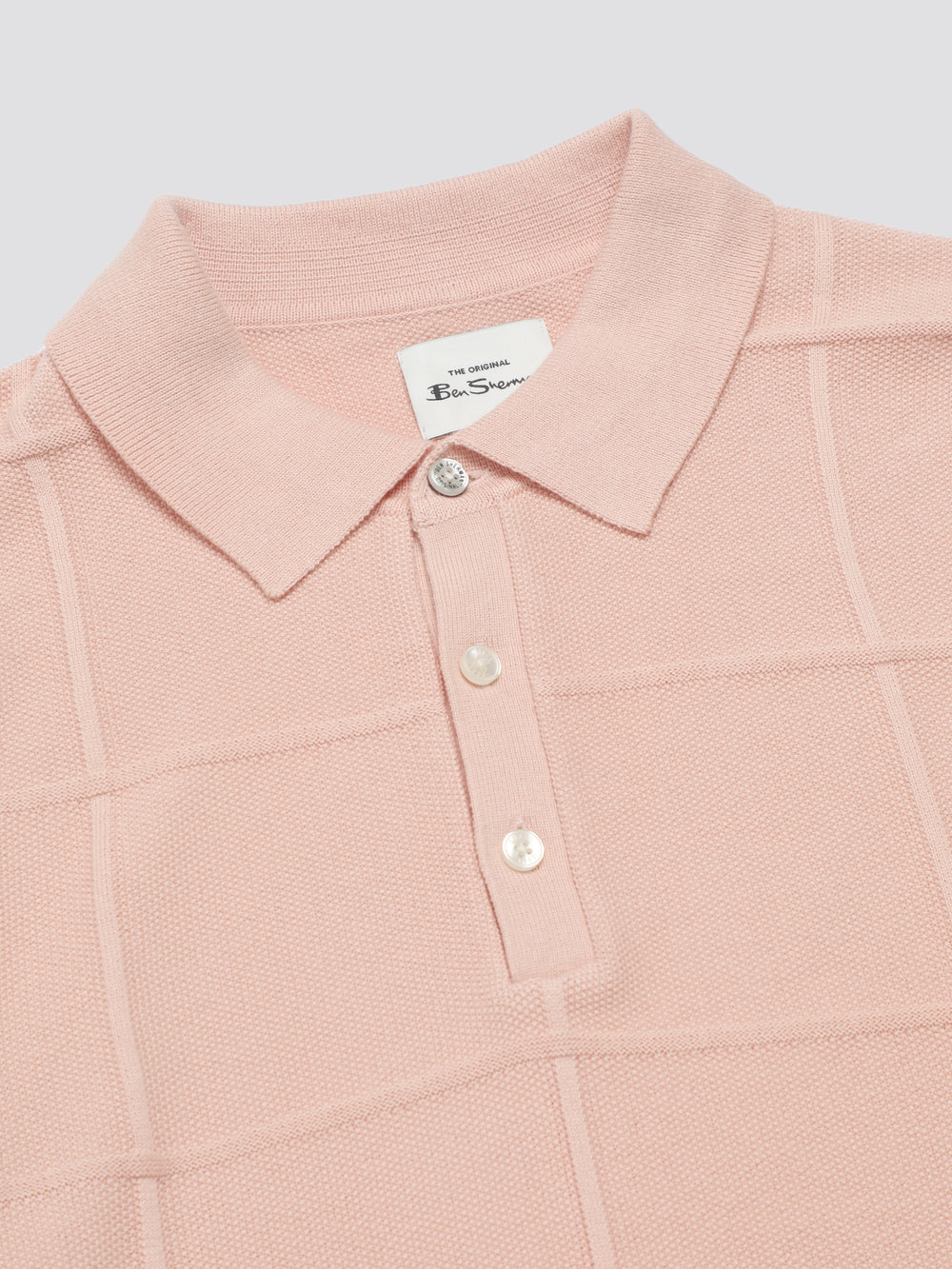 Ben Sherman Signature Textured Polo Strickwaren Rosa | 73514ZMVF