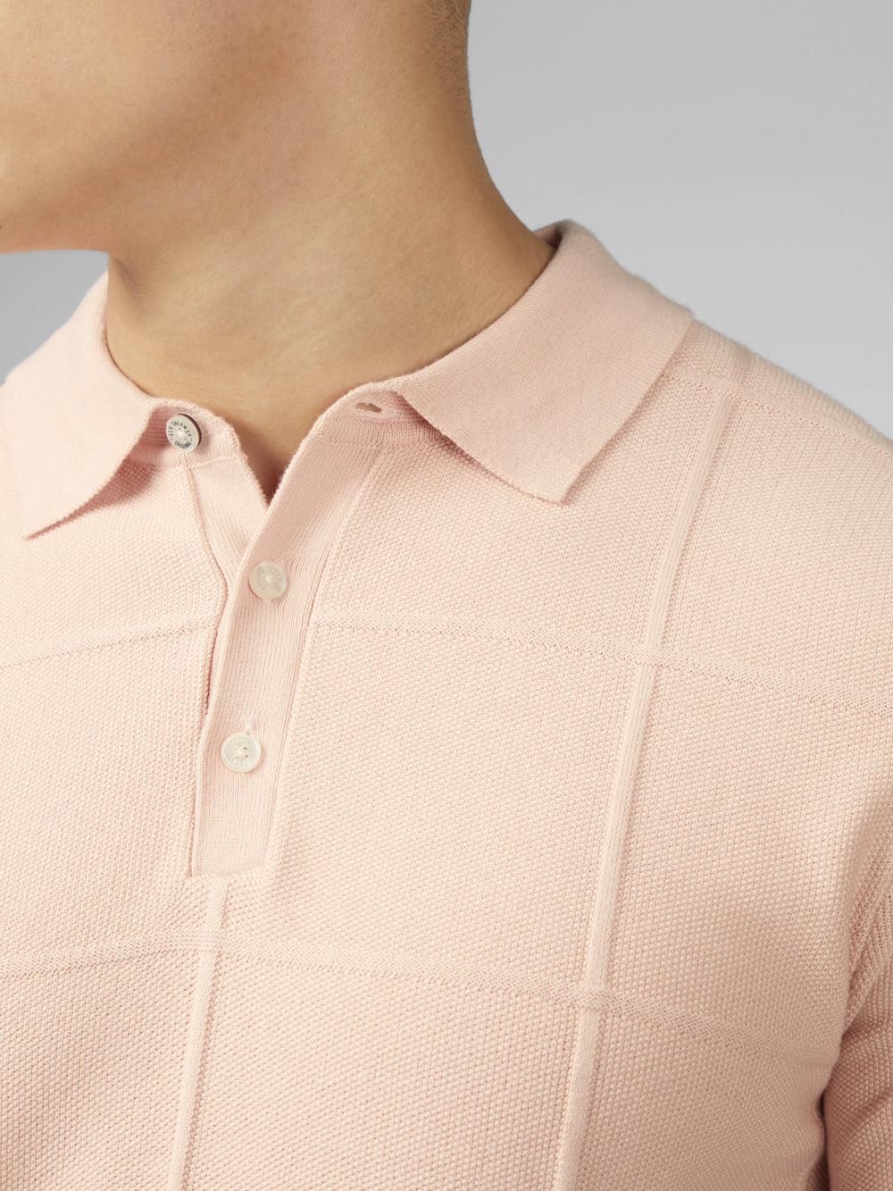 Ben Sherman Signature Textured Polo Strickwaren Rosa | 73514ZMVF