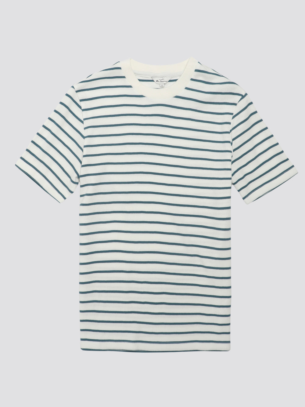 Ben Sherman Signature Waffle Stripe T-Shirt Weiß | 72981CMSZ