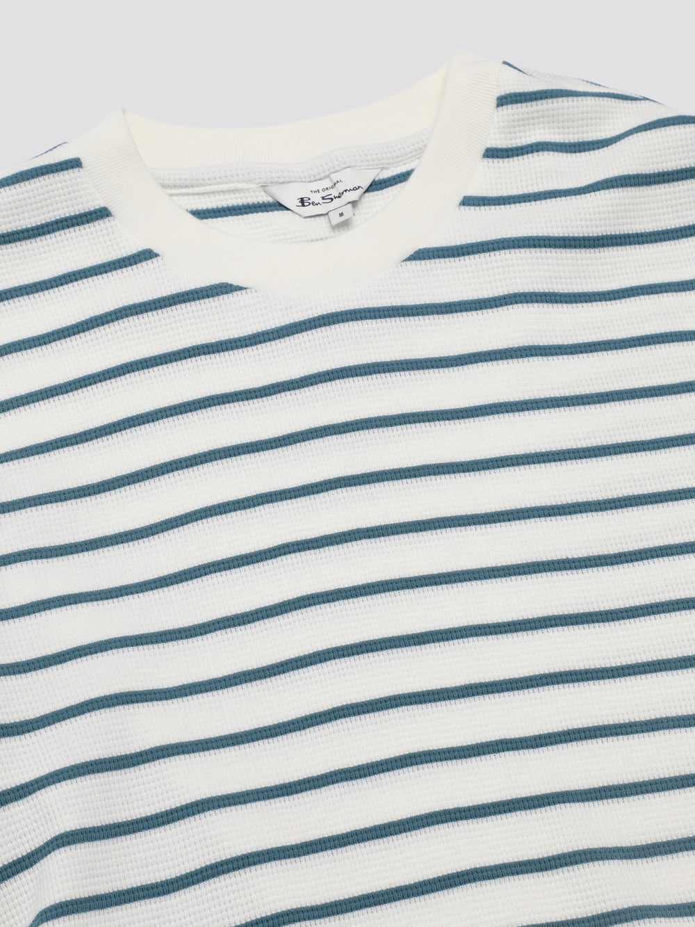 Ben Sherman Signature Waffle Stripe T-Shirt Weiß | 72981CMSZ