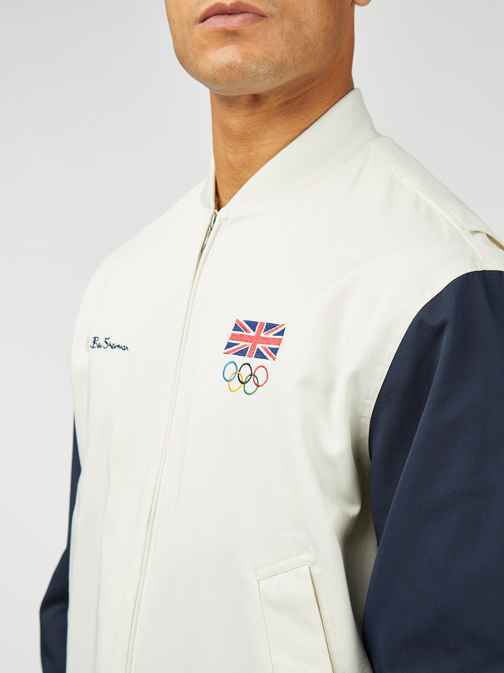 Ben Sherman Team GB Commercial Bomber Jacken Weiß | 91604HMQP