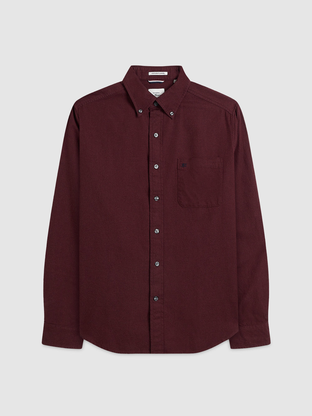 Ben Sherman Uniform Flannel Hemd Bordeaux Navy Beige | 05194LEHT