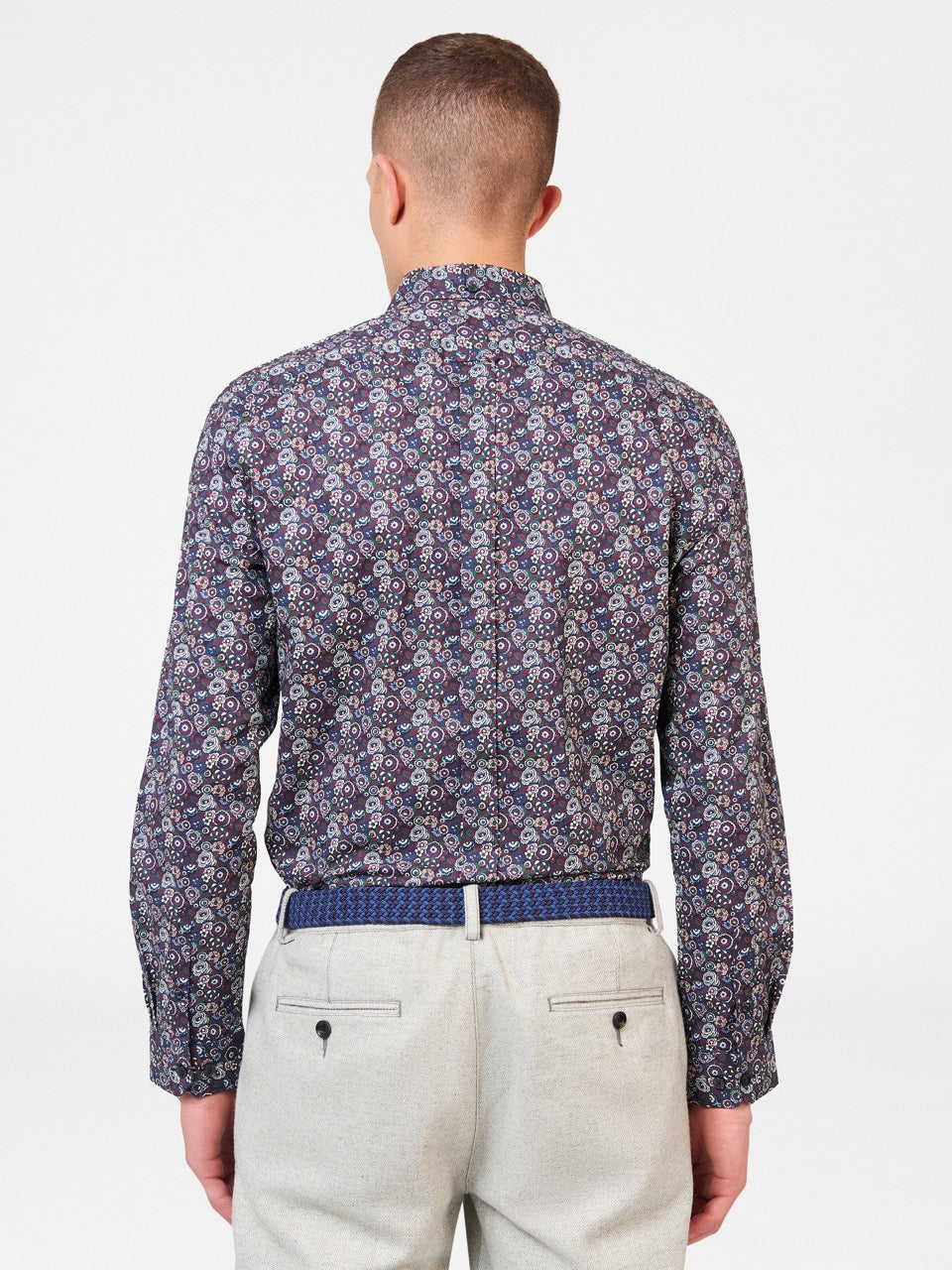 Ben Sherman Winter Floral Hemd Lila | 76150DTSO